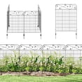 thumbnail image 1 of Outsunny 11.5' Decor Garden Fence for Border Edging, 4 Pack, Square Vines, 1 of 10