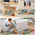 thumbnail image 3 of Alfombra de cocina Tubeamin, espuma viscoelástica floral, 44 x 120 cm, impermeable, 3 of 7