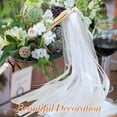 thumbnail image 4 of NOGIS 20 Pack White Lace Wedding Ribbon Wands Streamers with Bells Silk Fairy Wands Sticks Wedding Exit Ribbon for Party Activities Bridal Shower Send Off Holiday Celebration, 4 of 4