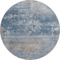 thumbnail image 2 of Addison Rugs Mayfield Premium Machine Washable Transitional Abstract Denim Round Rug, 8' x 8', 2 of 6