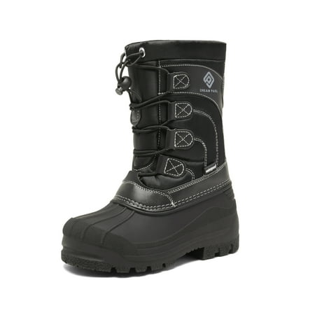

Dream Pairs Kids Boys & Girls Knee High Waterproof Insulation Non-Slip Outdoor Winter Snow Boots KNORTH BLACK Size 2 Little Kid