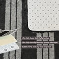 thumbnail image 3 of Pentantan 8ft x 10ft Shag Area Rugs for Living Room, Modern Stripe Fluffy Bedroom Carpet, Black & Gray, 3 of 7