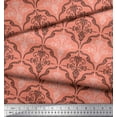 thumbnail image 2 of Soimoi Rayon Tissu Tissu Imprimé Damassé Filigrane par la Cour 56 Pouces de Large, 2 of 3