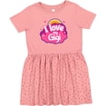 thumbnail image 3 of Inktastic I Love My Gigi Grandma Grandchild Girls Toddler Dress, 3 of 5