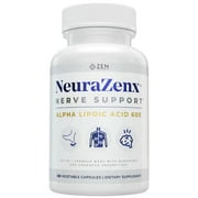 Neurazenx  Nerve Support with  Alpha-Lipoic Acid (1200mg), Benfotiamine, Organic Turmeric, B Complex Vitamins