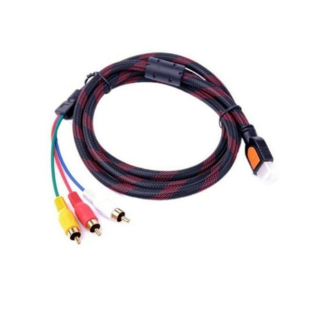 Component Video Cable Gold Plating - Ktaxon HDMI Male to 3 RCA Video Audio AV Cable Adapter For HDTV DVD 1080P US Shipping