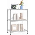 thumbnail image 7 of (2 Pack) M MZG 3-Tier Steel Storage Shelf, 750lbs Load Capacity, Chrome, 17.7" W x 11.8" D x 26.3" H, 7 of 7