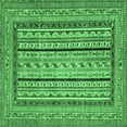 thumbnail image 1 of Ahgly Company Indoor Square Abstract Emerald Green Modern Area Rugs, 4' Square, 1 of 4