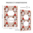 thumbnail image 3 of Daiia Christmas Gnome star Pattern Decorator Wall Plate Child Safe Outlet Cover, Switch and Outlet Covers,Size 1-Gang 5.0" x3.0" , Polycarbonate Thermoplastic-Style S, 3 of 6