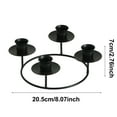 thumbnail image 3 of Advent Wreath Candle Holder Round Advent Candle Holders For 5 Candles Advent And Decorations Gold Metal Ring Candles Stand For Home Pillar Stands Candle Holder Table Candle Table Candle Holder Modern, 3 of 5