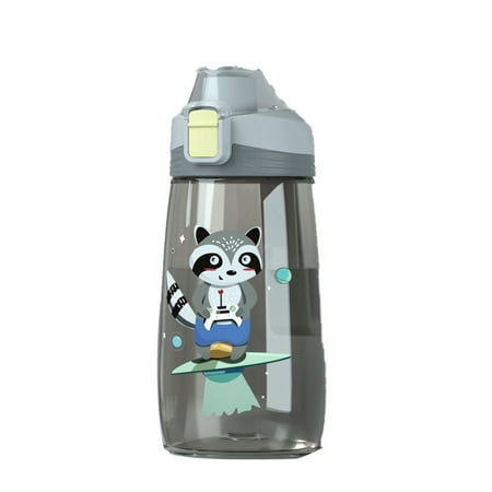 

Ameiqe Kids BPA-Free Water Bottle 500ml Baby Sippy Cups with Leak Proof Lids Thickened Carton Cute Drink Bottle(Gray CLASSIC)