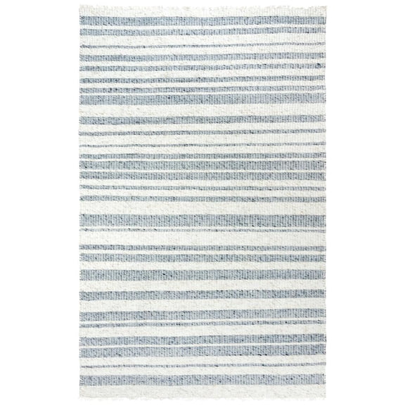 Alora Decor Sun 5'  x 7'6" Stripe Ivory/Gray/Rust/Blue Woven Area Rug