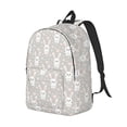 thumbnail image 2 of Daiia Rabbit And Heart Vintage Canvas Backpack for Men and Women ,Hiking Backpack,Travel Laptop Bag for School,Large Capacity Backpack, 2 of 8