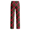 thumbnail image 7 of Cyglowse Mens Christmas Pajama Pants Soft Pj Bottoms Lounge Pants with Drawstring Plaid Red L, 7 of 7