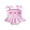 Pink, variant on BemeyourBBs Western Toddler Baby Girl Swimsuit Infant Bathing Suit Summer One Piece Swimwear Cow Bow Watermelon Sleeveless Tie up Straps Ruffle Trim Decor Cute Skirted Beachwear