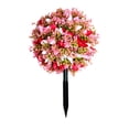 thumbnail image 2 of SPOORYYO Fake Tree Rose Ball Tree Outdoor Decoration Simulation Flower Ideal for Living Room Office Shop, 2 of 7