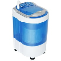 HomGarden 6.6lbs Portable Mini Washing Machine, Top-Load Washer Spin Cycle Basket, Blue