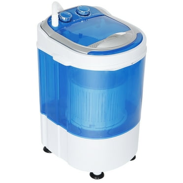 HomGarden 6.6lbs Portable Mini Washing Machine, Top-Load Washer Spin Cycle Basket, Blue