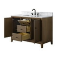 thumbnail image 3 of Vanity Art 48" Bathroom Vanity with Sink and Engineered Marble Top, Freestanding Storage Cabinet with 2 Drawers, 2 Shelves and 1 Flip Down Tray, 3 of 8