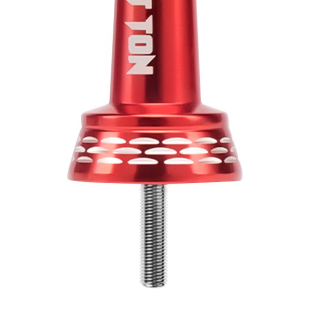 Soporte de pesca con carrete accesorios de pesca portátiles ligeros de Metal color rojo