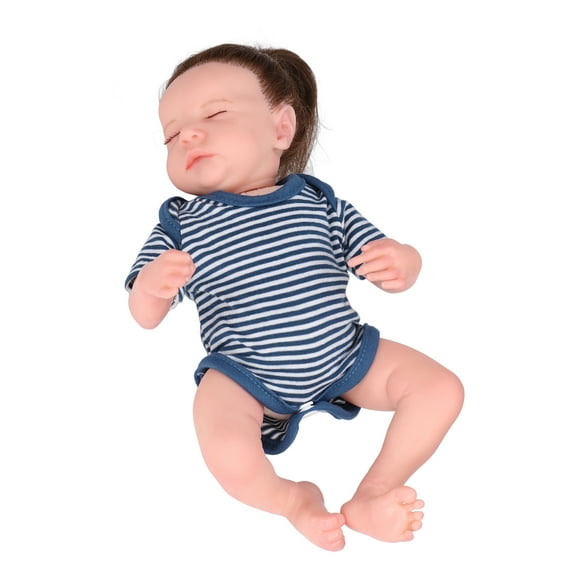 Muñeca De Silicona Realista Con Ojos Cerrados, Muñecas Para Bebés Recién Nacidos, Tacto Realista, Lavable, Resistente Al Agua Para Niños