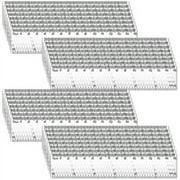 hwojjha 32 Packs 6 Inch Rulers Small Ruler Assorted Colors Small Plastic Rulers with Inches and Centimeters Mini Rulers for Kids Students School Classroom Office Supplies (Clear)