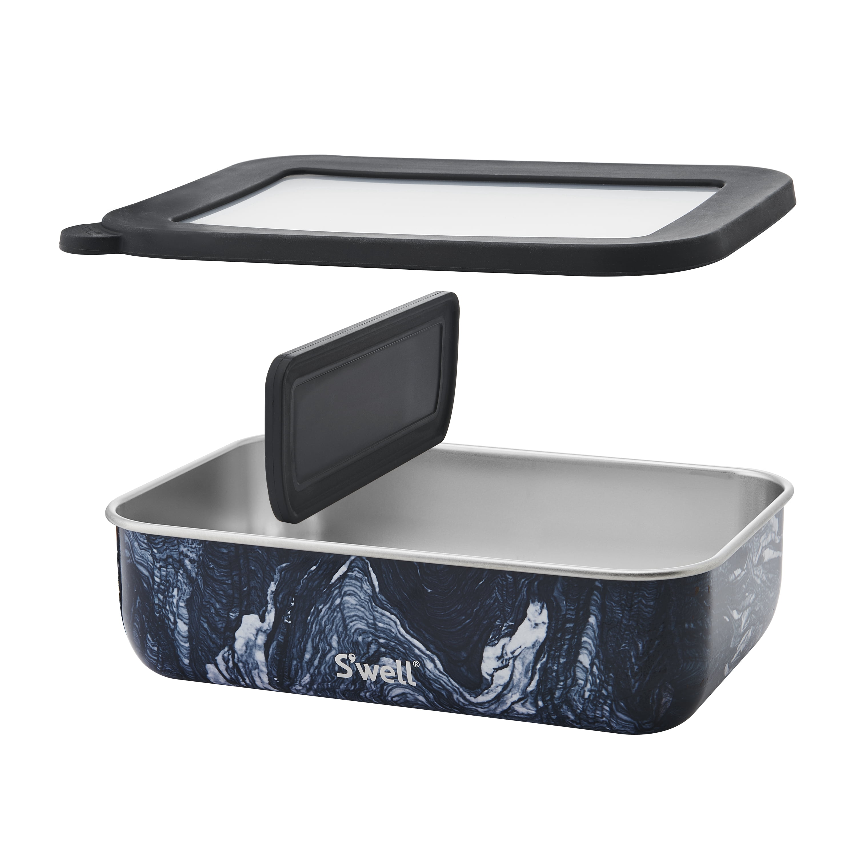 S'well Stainless Azurite Marble Bento Boxes