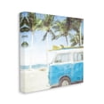 thumbnail image 3 of Stupell Industries Distressed Tropical Beach Surf Van Palm Trees Coastline, 24 x 24,Design by Kim Allen, 3 of 5