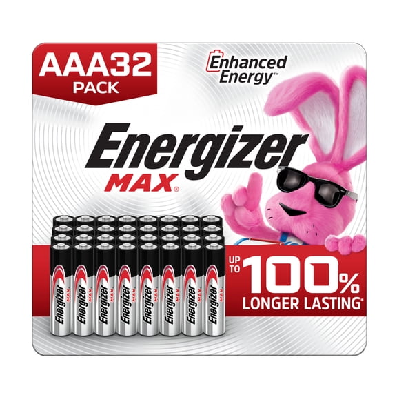 Energizer MAX AAA Batteries (32 Pack), Triple A Alkaline Batteries
