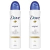 2 Pack Dove Original Antiperspirant Deodorant Dry Spray, 150ml (5.07 oz)