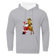 thumbnail image 3 of CONZONE Christmas Men's Hoodies Xmas Santa Claus Hoodie for Men Graphic Long Sleeve Pullover Hooded Sweatshirt Soft Fall Winter Sweatshirts With Pocket, 3 of 5