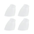thumbnail image 1 of Aspen Creative Frosted 23090-4 Transitional Style Replacement Slant Rim Shaped Glass Shade, 2 1/8" Fitter Size, 5 5/8" high x 4 1/2" Diameter, 4 Pack, 1 of 1