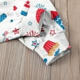 thumbnail image 7 of Ruyang Toddler Baby Jumpsuit Independence Day Clothing Girls Spaghetti Straps 𝐒tars USA Romper Kids American Flag Summer Outfit, 7 of 7