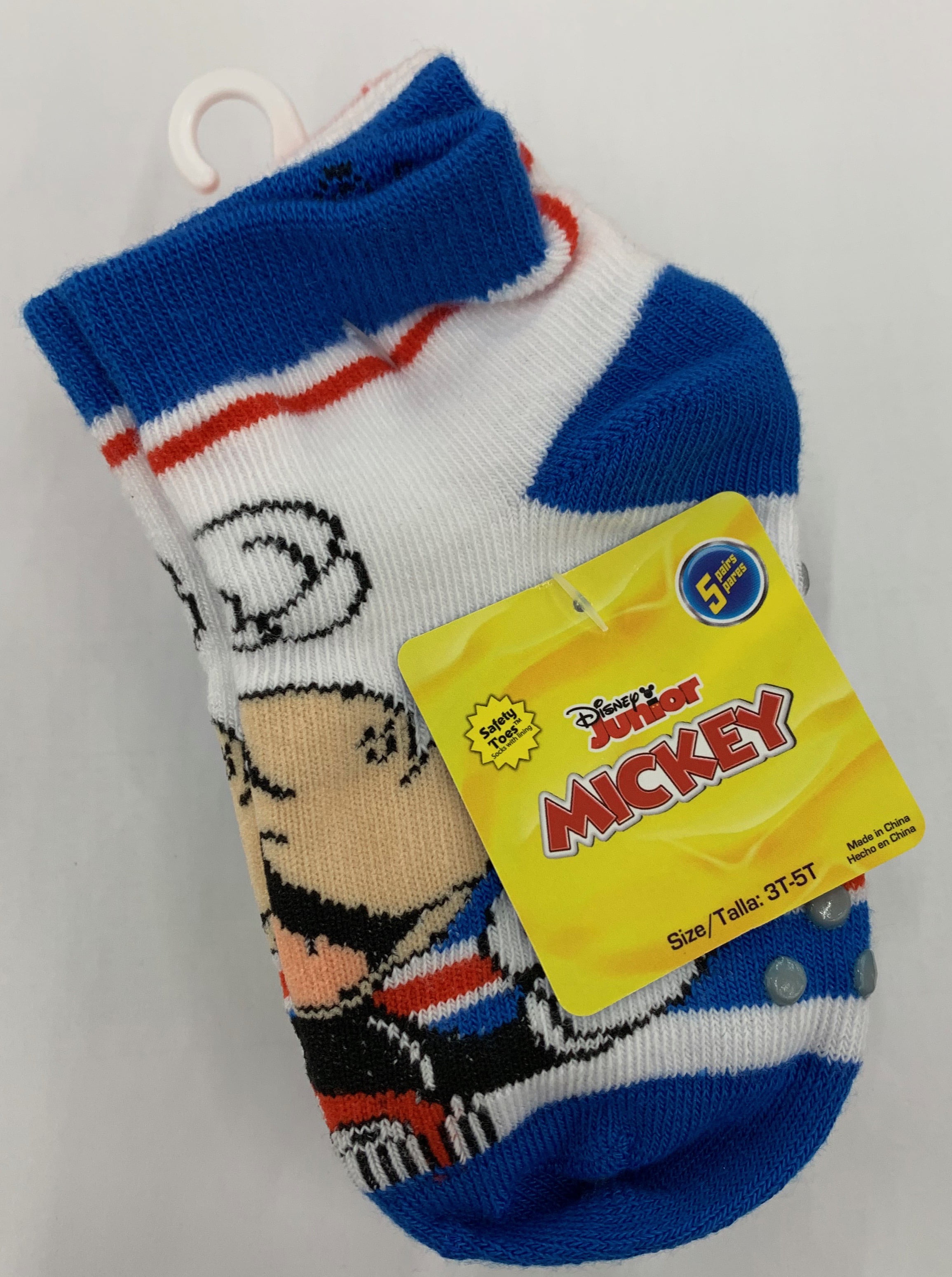 Boys Mickey Mouse Socks, 5 Pack - Walmart.com