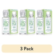 (3 pack) Biotrue Original Multi-Purpose Contact Lens Solution and Cleaner with Lens Case, 2 fl oz