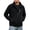 Black, variant on Wrtxtat Men's Polar Fleece Lined Jackets Big and Tall Fall Winter Thermal Warm Full Zip Midweight Jackets Soft Outerwear Coats with Pockets Dark Blue XL