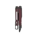 thumbnail image 5 of Swiss Tech 10 in 1 Multitool with Spring Action Shears AUS 8 Steel Blade Carabiner and Sheath, Maroon, 5 of 6