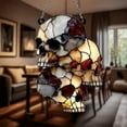 thumbnail image 4 of Gothic Cluster Suns Catcher Faux Stained Glass Halloween Tree Decor Hand Painted Scary Window Hangings Ornament For Home Bedroom Patio Indoor Outdoor, 4 of 4