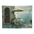 thumbnail image 5 of Orinice Ocean View Tapestry Wall Hanging Unique Style Graphic Tapestries Home Wall Decor Art for Living Room Bedroom Apartment Farmhouse Dorm 40x60inch, 5 of 6