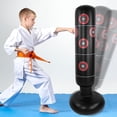 thumbnail image 1 of Colonne de Boxe Entraînement Physique pour Adultes et Enfants, Sacs de Sable Gonflables Flexibles et Doux 155cm, 1 of 9