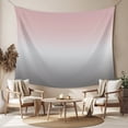 thumbnail image 2 of Gradient Pink Grey, Tapestry for Bedroom Wall Hanging Tapestry, Modern Abstract Color Ombré Art Ceiling Backdrop Tapestries Poster Blanket Wall Decor for Teens Room Living Room Dorm 59" x 79", 2 of 8