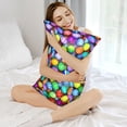 thumbnail image 5 of Bingfone Colorful Easter Eggs1 Print Satin Pillowcase for Hair - Standard Size with Zipper Silky & Soft Pillow Covers,20x30 inches, 5 of 8