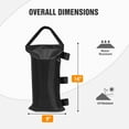 thumbnail image 3 of COOS BAY Heavy Duty Weight Bags for Outdoor Pop Up Canopy, Sand Bag Anchor Kit for Instant Shelter, 4-Pack, Black (Sand Not Included), 3 of 7
