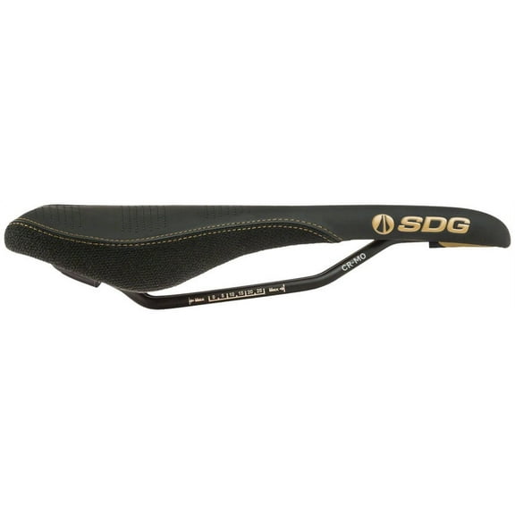SDG Radar Saddle - Chromoly, Black/Gold