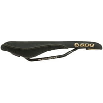SDG Radar Saddle - Chromoly, Black/Gold