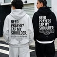 thumbnail image 3 of Need Prayer Tap My Shoulder Sweatshirt If You Need Prayer Tap My Shoulder Hoodie Bible Verse Christian Shirt, 3 of 6
