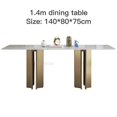 thumbnail image 1 of Luxury Designer Dining Table Italian Style White Restaurant Creative Modern Minimalist Rectangular Muebles Hogar Hotel Furniture My Lux Decor Round, 1 of 14