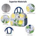 thumbnail image 4 of Lunch Bag Lunch Box for Women Reusable Insulated Lunch Bags,Water-Resistant Lemon Print Cooler Lunch Tote Bag, Large Capacity for Work Travel Picnic, 4 of 6