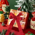 thumbnail image 5 of Christmas Velvet Bows Wreath Bow Christmas Decorations Hanging Xmas Tree Topper Bow for Christmas Garland Home Outdoor Indoor Party Large Gifts (6.3 x 13 Inch), 5 of 7