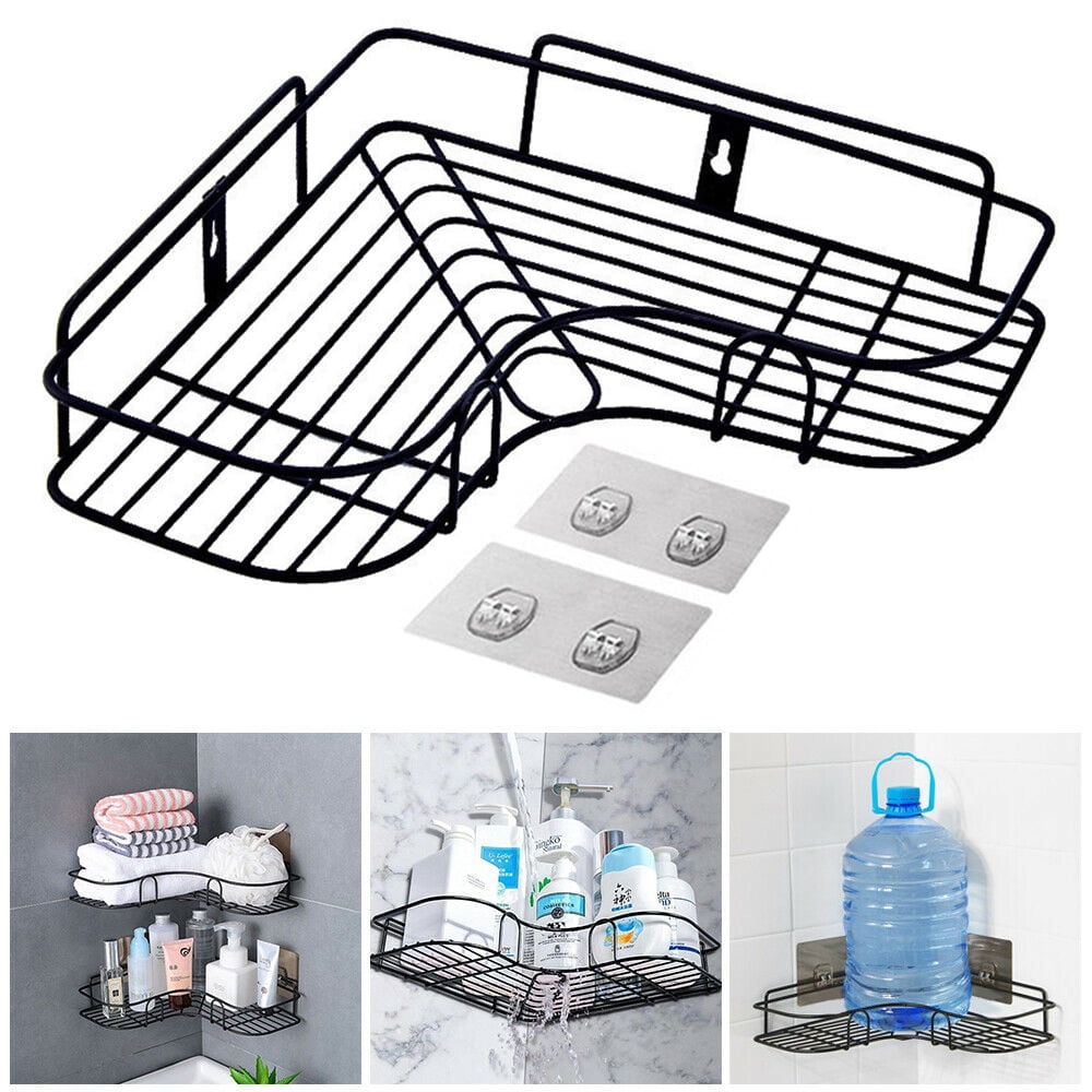CHUANK Bathroom Corner Rack Shower Caddy Pole Storage Wall Storage Holder